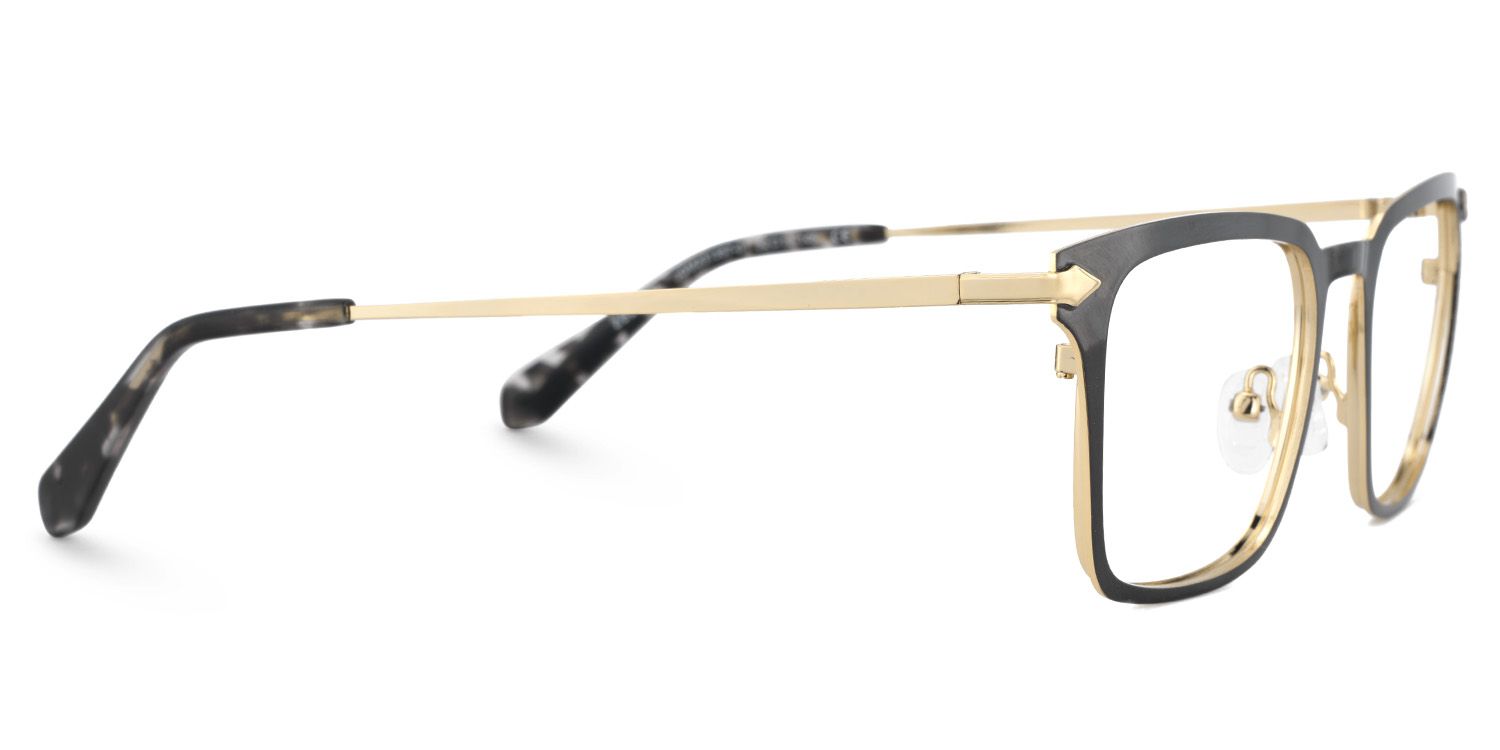 Black Color Chaney Rectangle Prescription Glasses | ZEELOOL Canada4