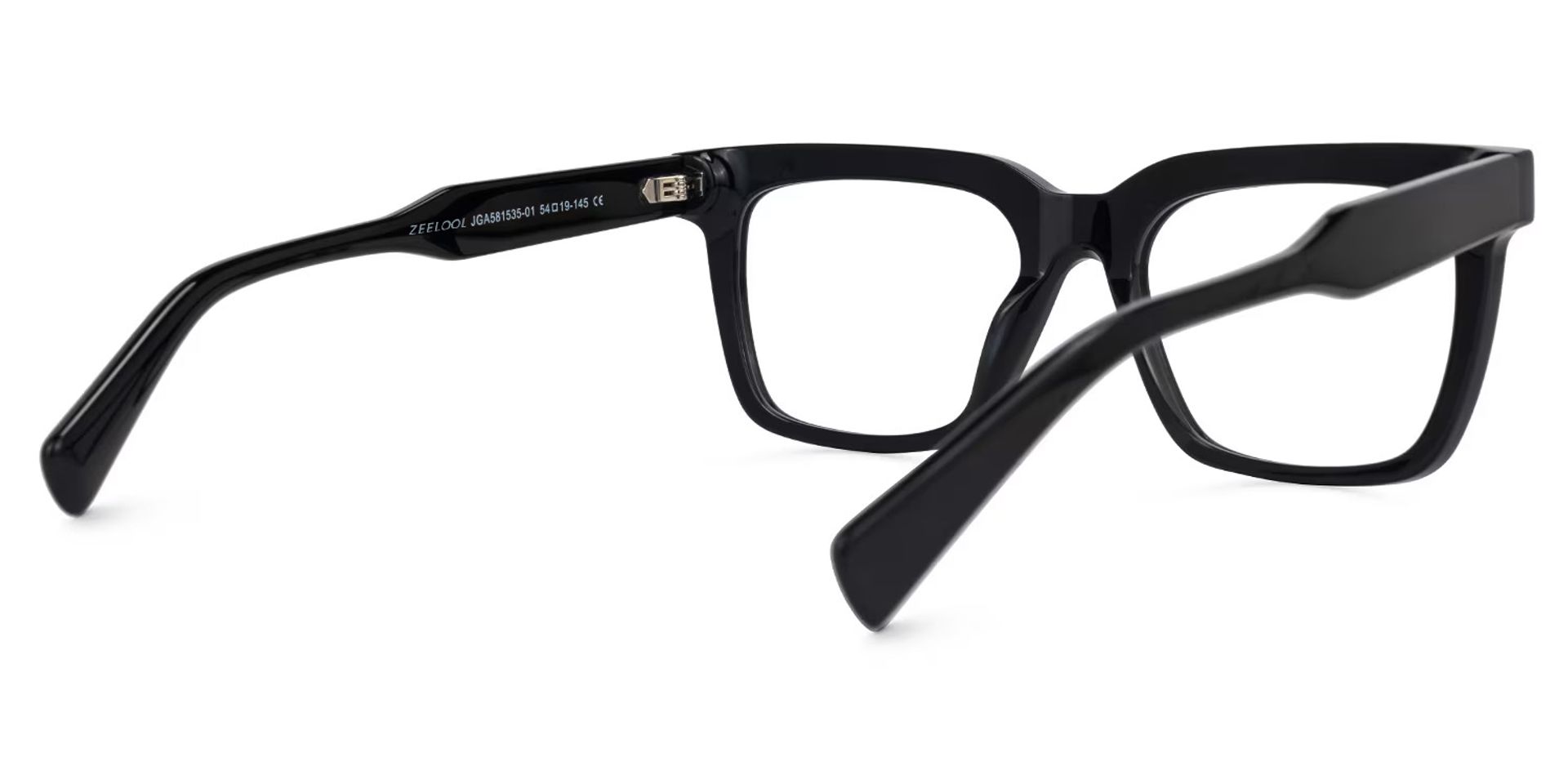 Rectangle Tiarra Black Glasses deals -Zeelool Glasses3