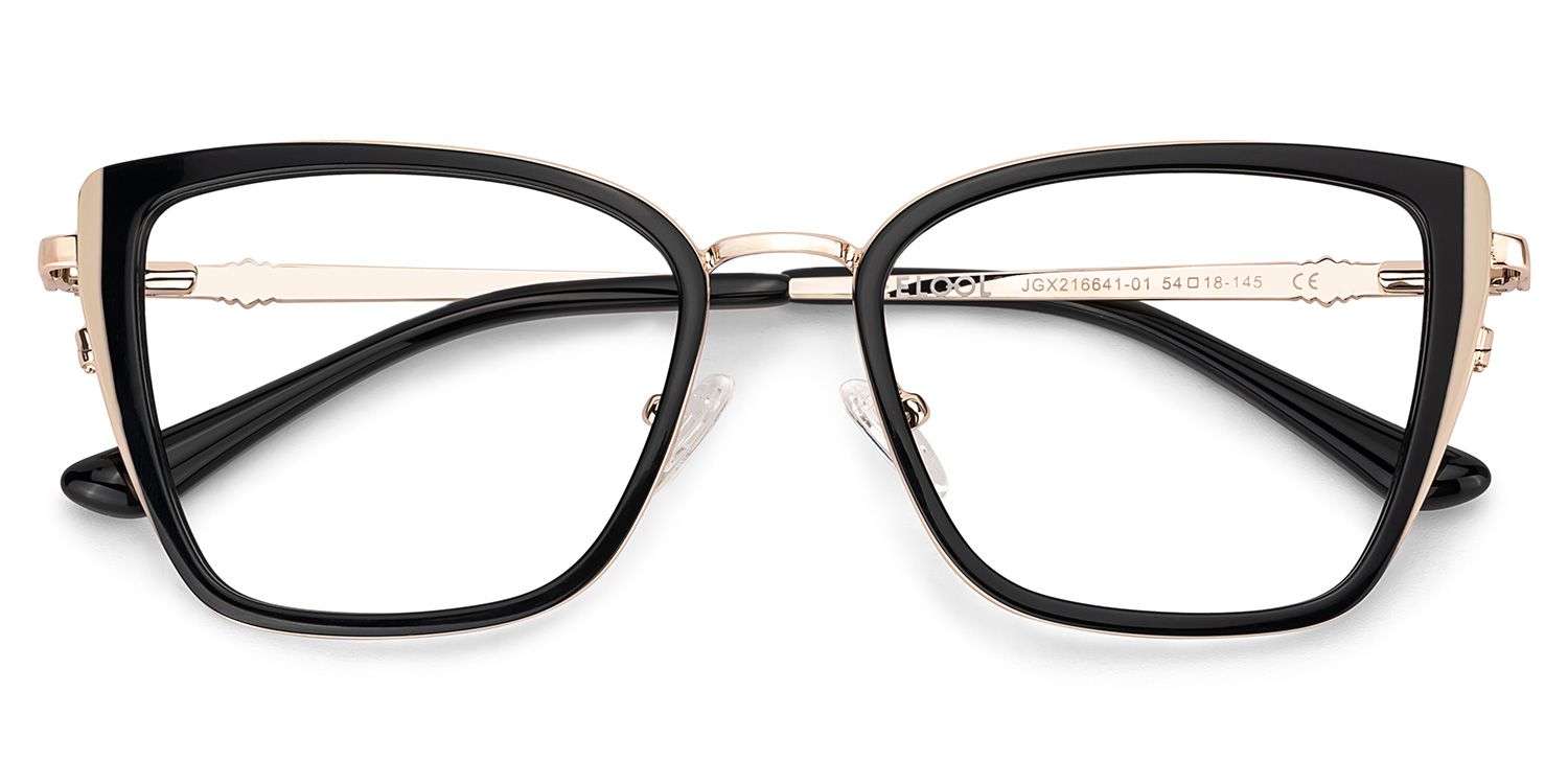 Juniper Eyeglasses in Square Black Frame | ZEELOOL Canada2