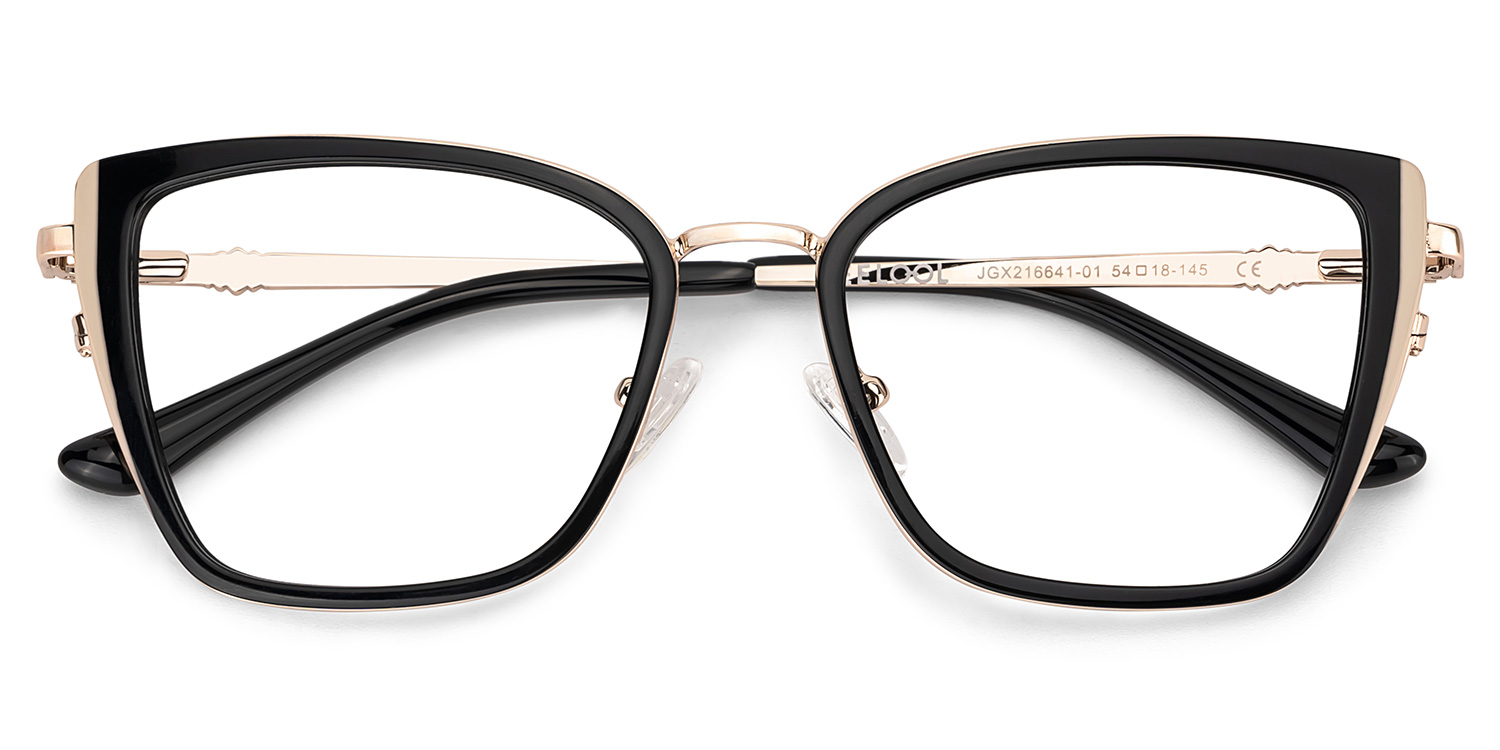 Juniper Rectangle Black Glasses2