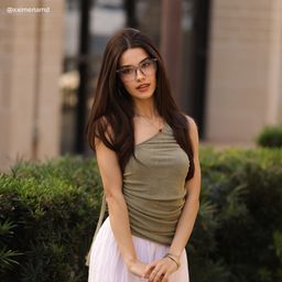 Jacqui Floral Square Glasses5