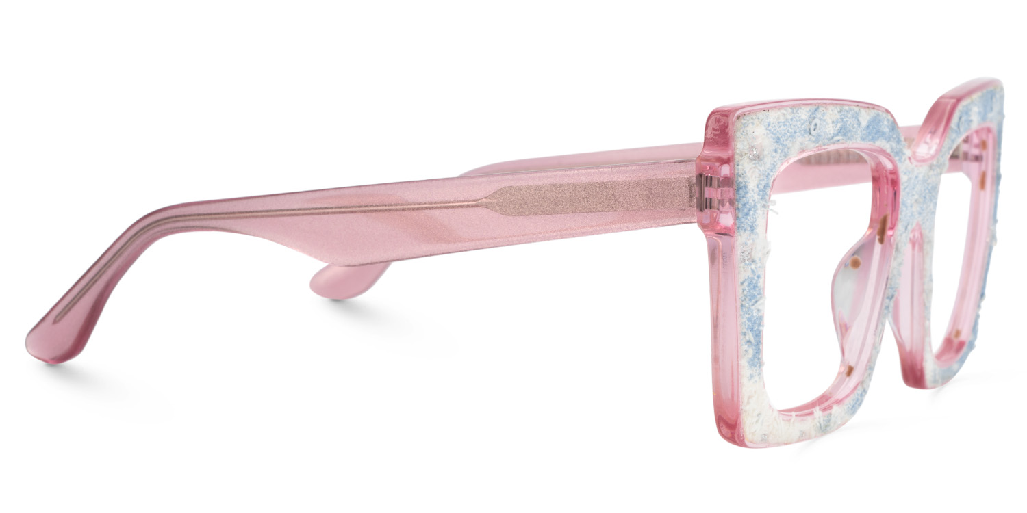 Full Pink Glasses With light Blue Denim4