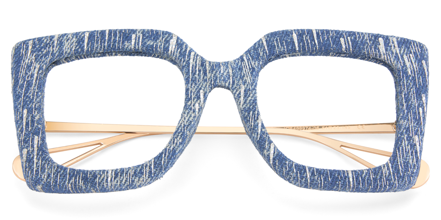 Latanya Denim Navy Blue Glitter Glasses2