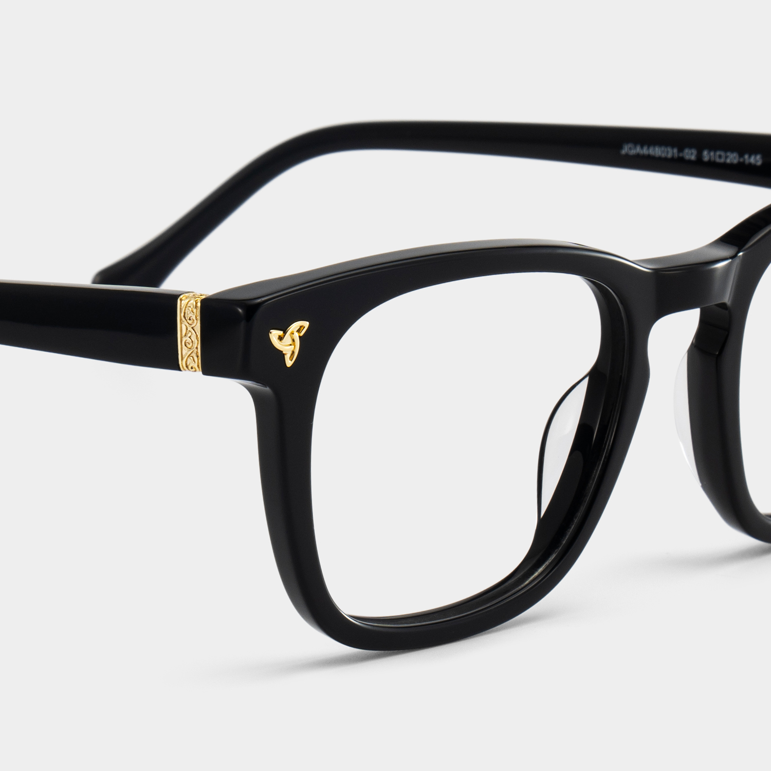 Heather Black Frame Glasses with Square Frame Online | ZEELOOL5