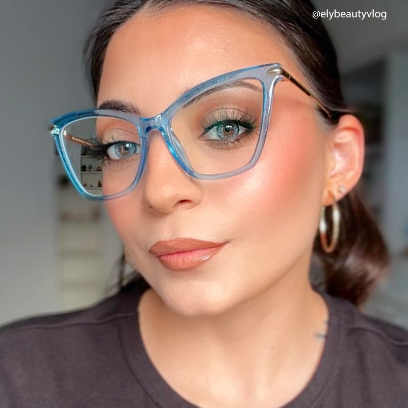 Hilary Butterfly Blue Glasses | Zeelool Glasses11