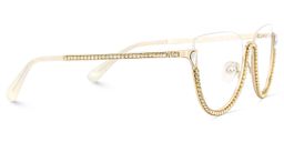 Sparkle Cateye Gold Glasses5