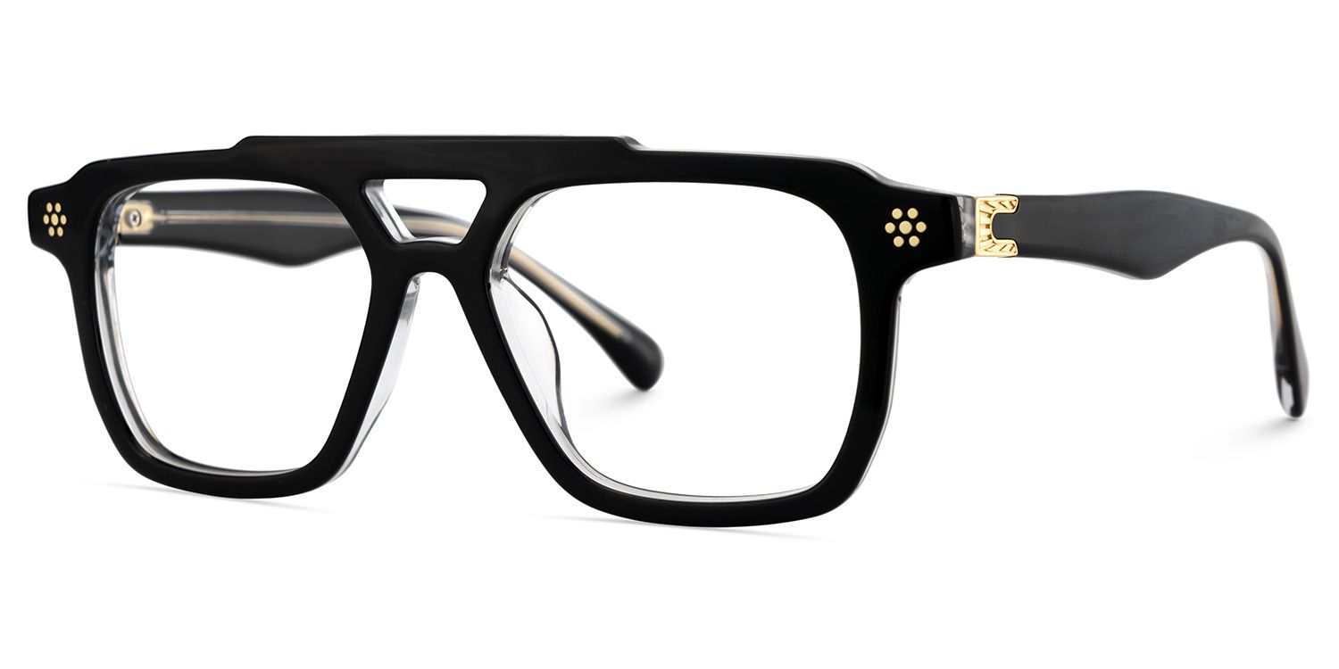 Mercurio Eyeglasses in Aviator Black Frame | ZEELOOL Canada3
