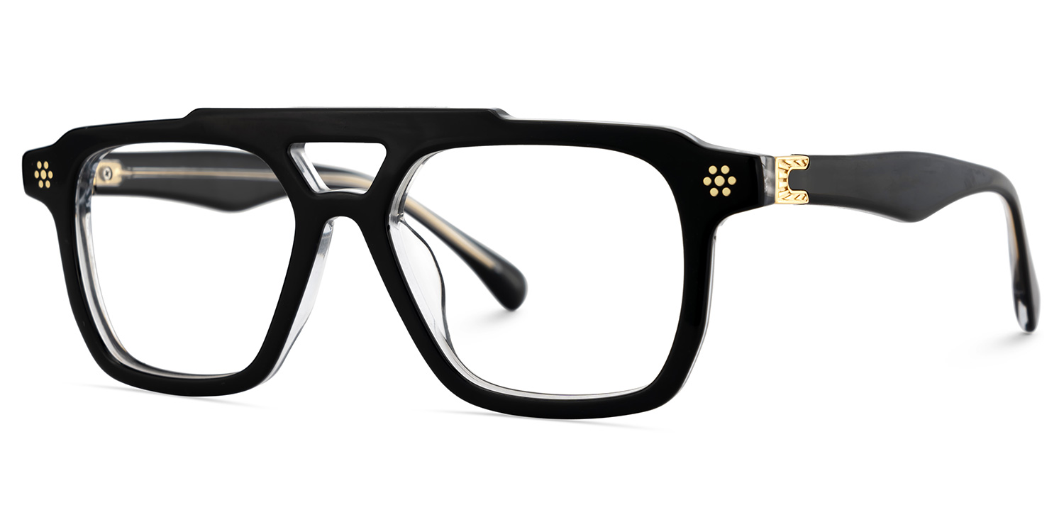 Mercurio Aviator Black Glasses3