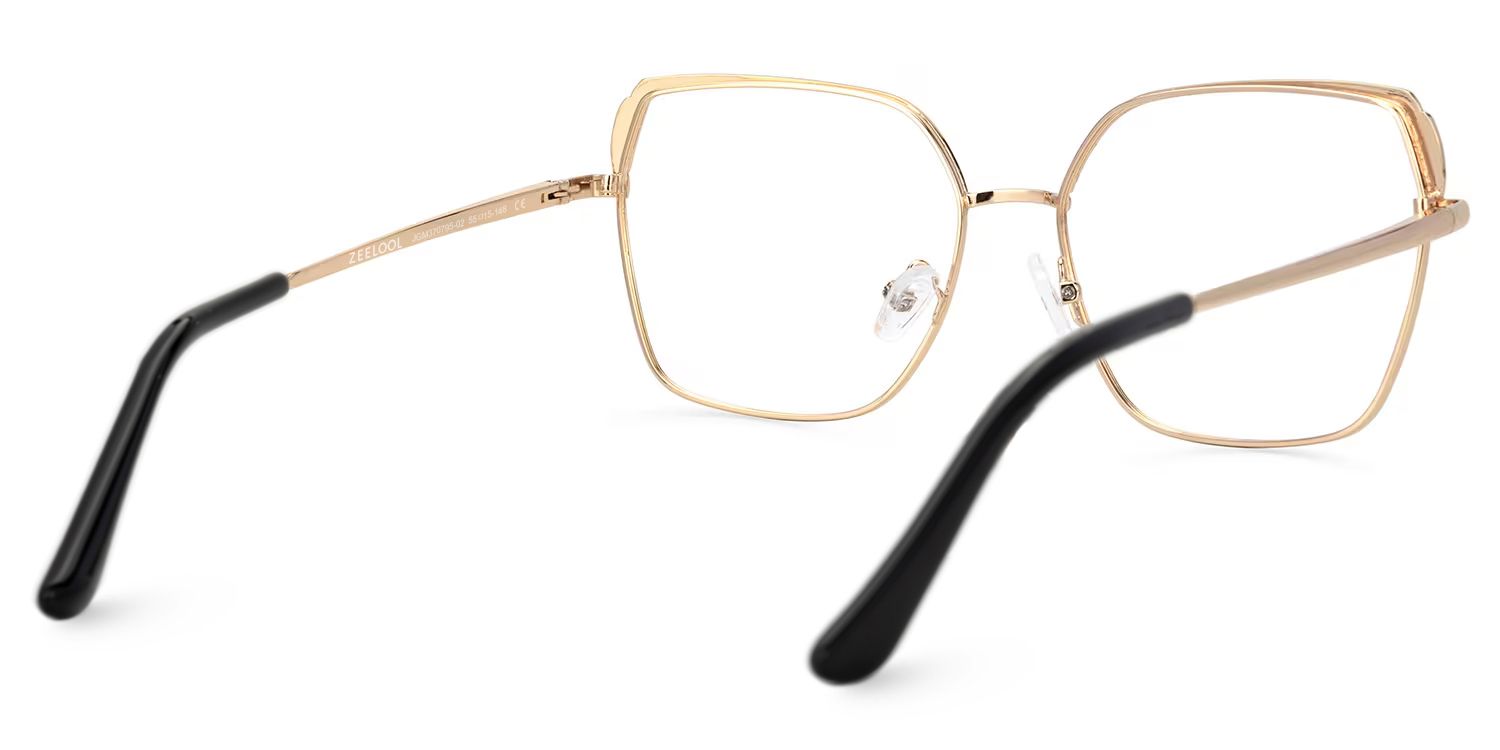 Shayla Metal Square Tortoise Frame Glasses | ZEELOOL Canada3