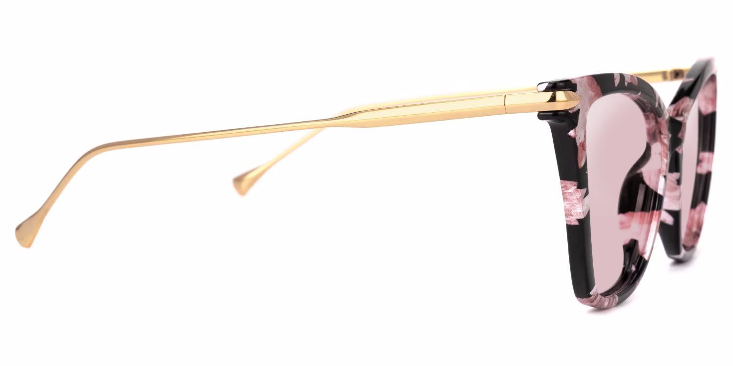 Hilary Butterfly Pink Floral Sunglasses | ZEELOOL Canada2