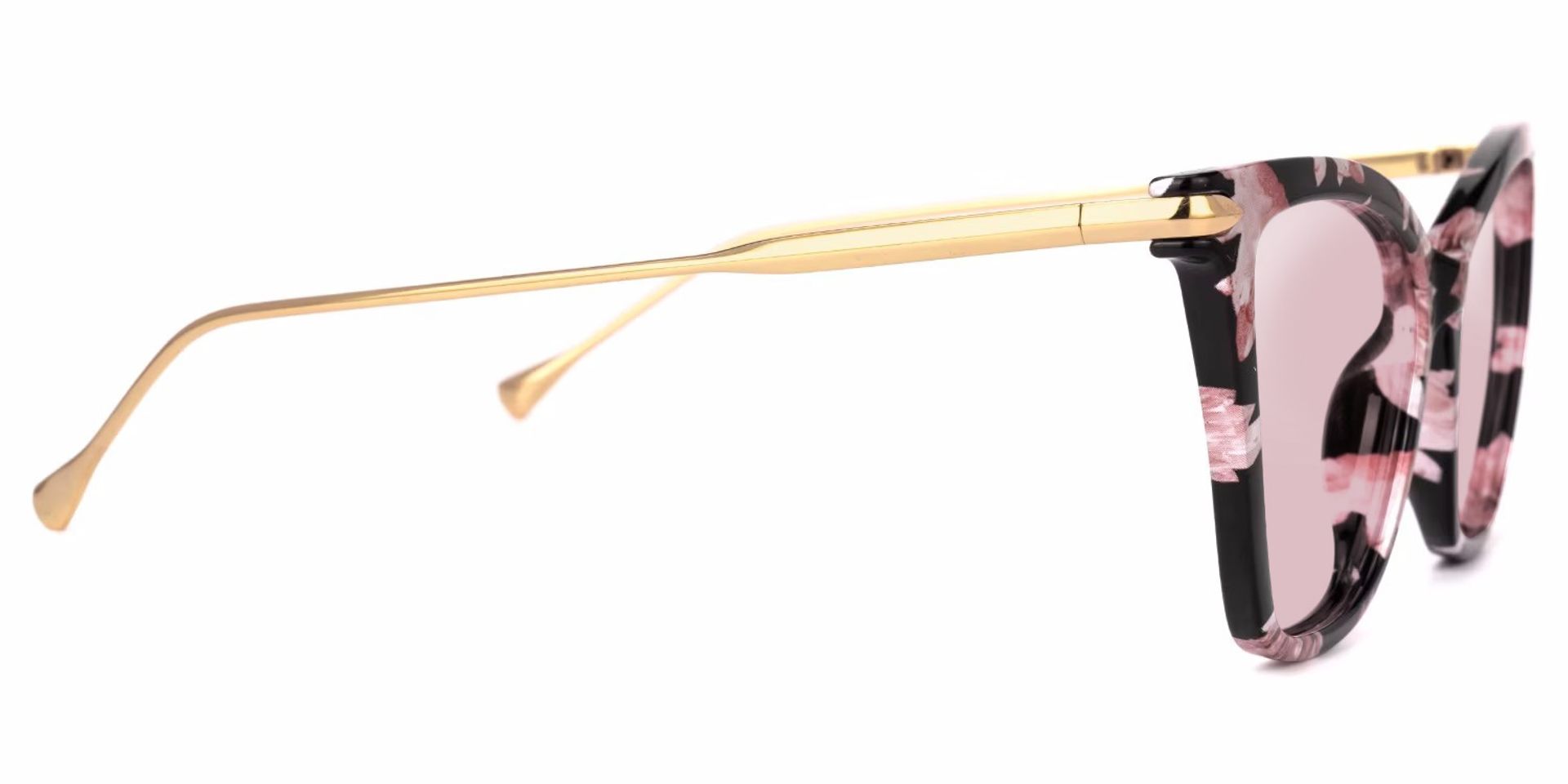 Hilary Butterfly Pink Floral Sunglasses | ZEELOOL Canada2
