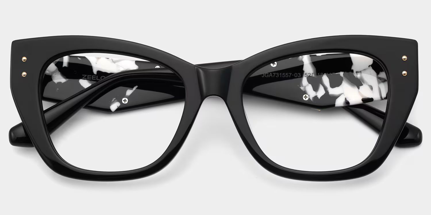 Skylar Black Frame Glasses with Butterfly Frame Online | ZEELOOL CANADA2