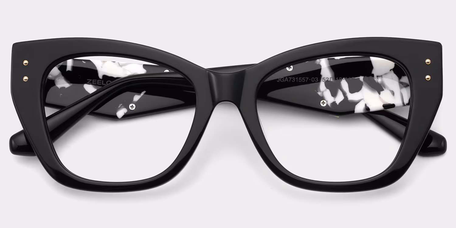 Skylar Butterfly Black Glasses2
