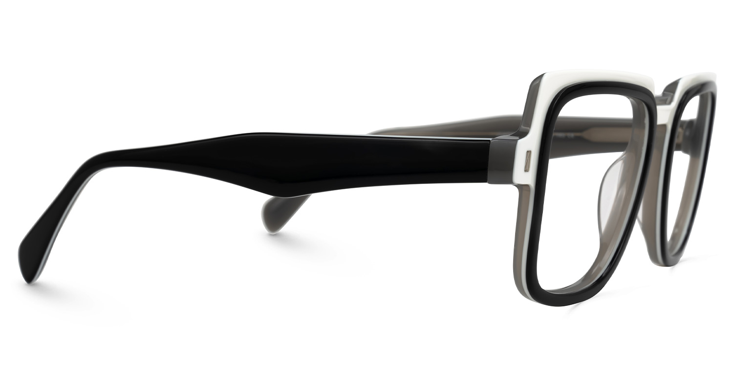 Corry Square Black Glasses2