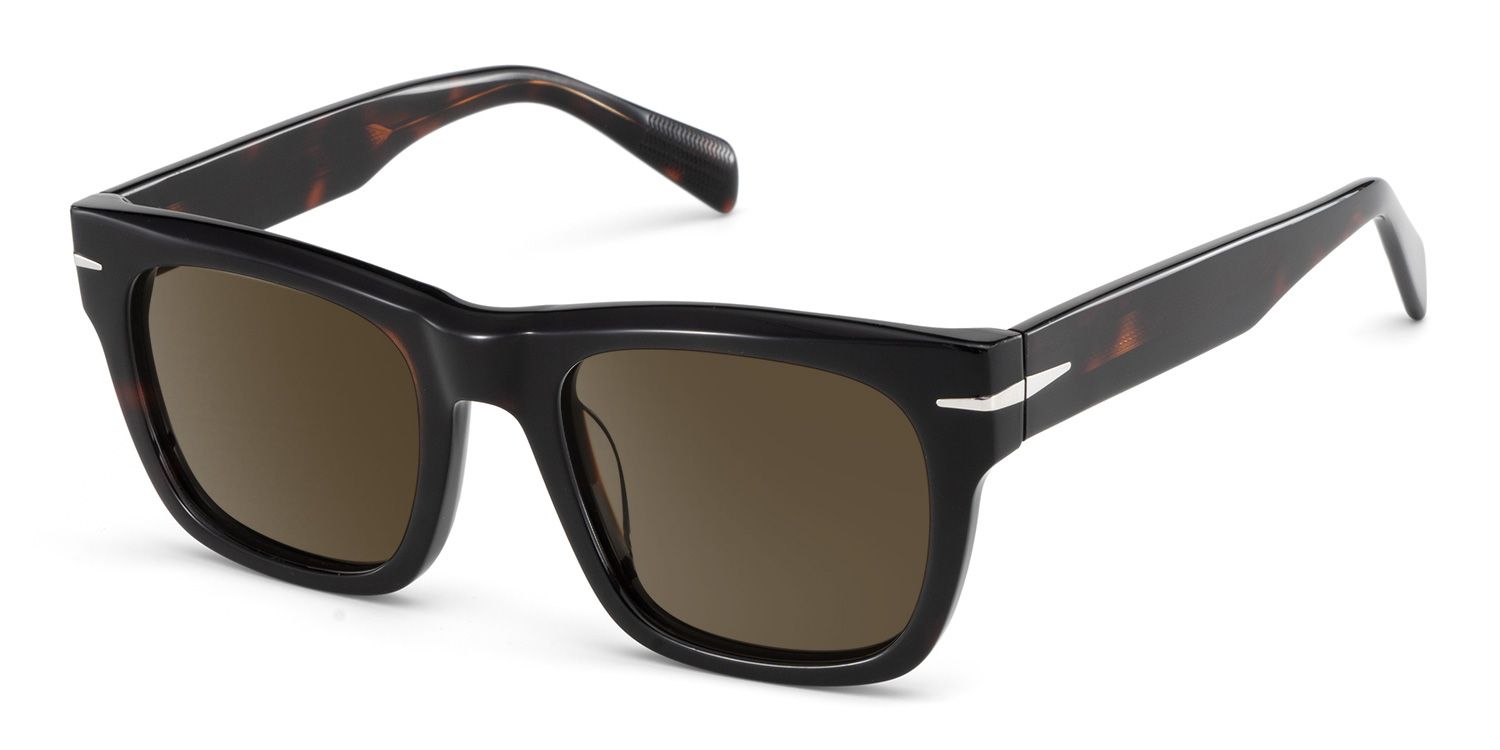 Renzo Tortoise Rectangle Polarized Sunglasses for Driving | ZEELOOL CA2