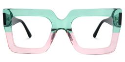 Brandon Green-Pink Square Glasses0