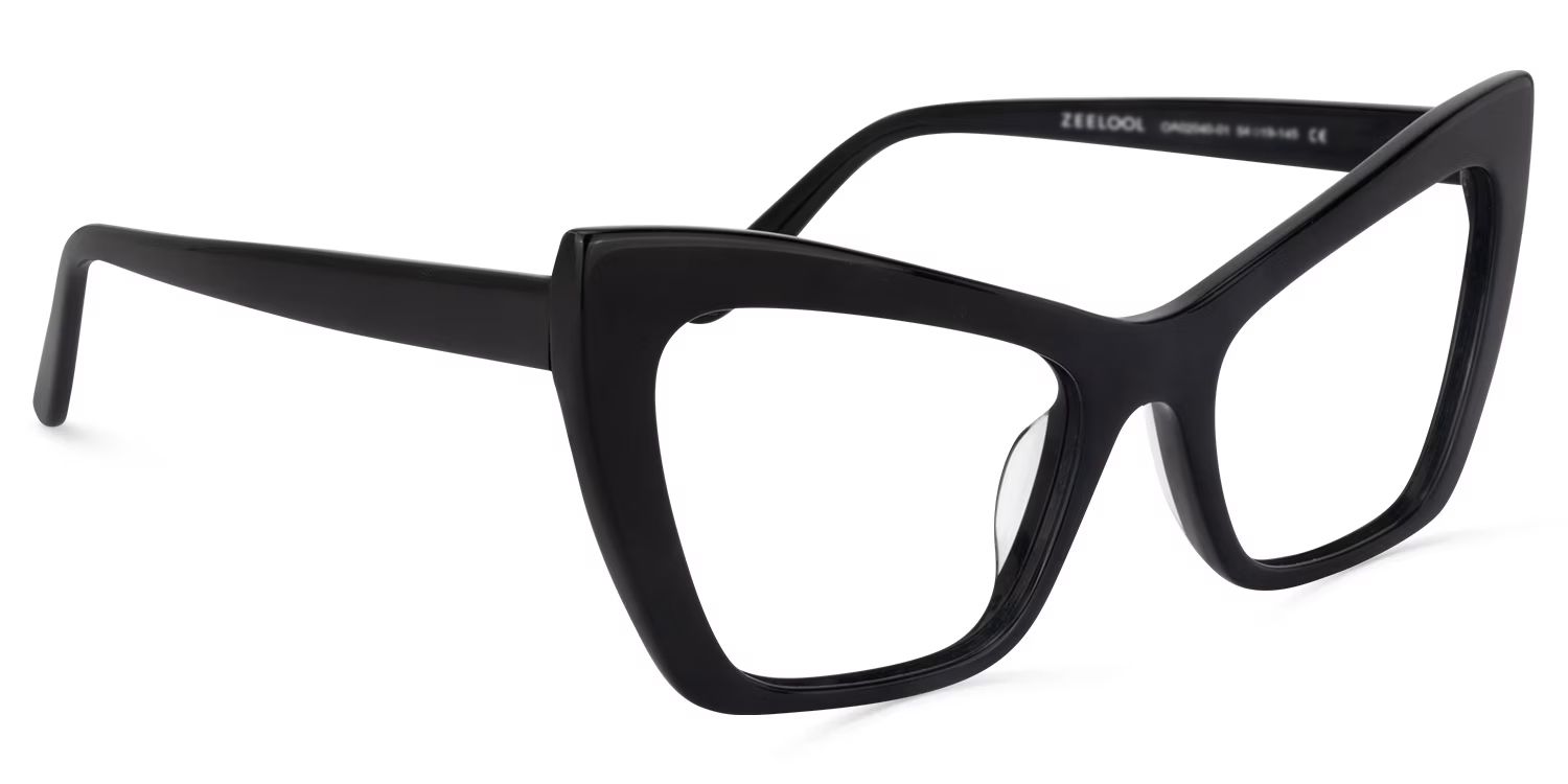 Driscoll Cateye Black Glasses | ZEELOOL Canada2
