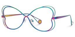 Aretha Geometric Iridescent Glasses1