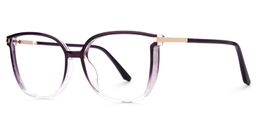 Rodz Square Purple Clear Glasses1