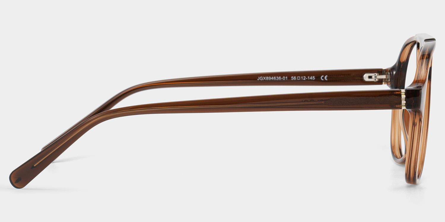 Drew Brown and Orange Aviator Glasses for Women | ZEELOOL4