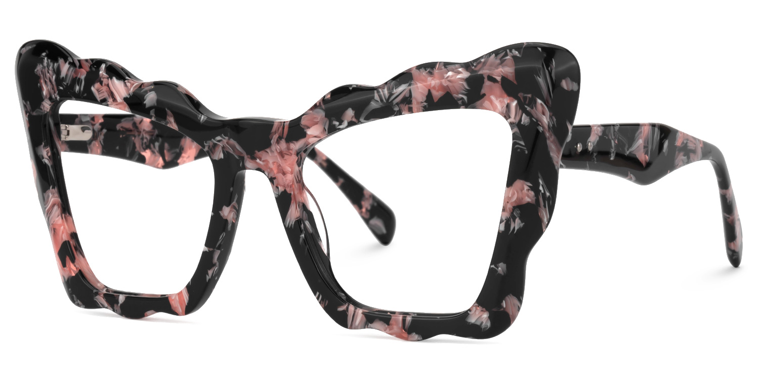 Wandy Cateye Floral Glasses1