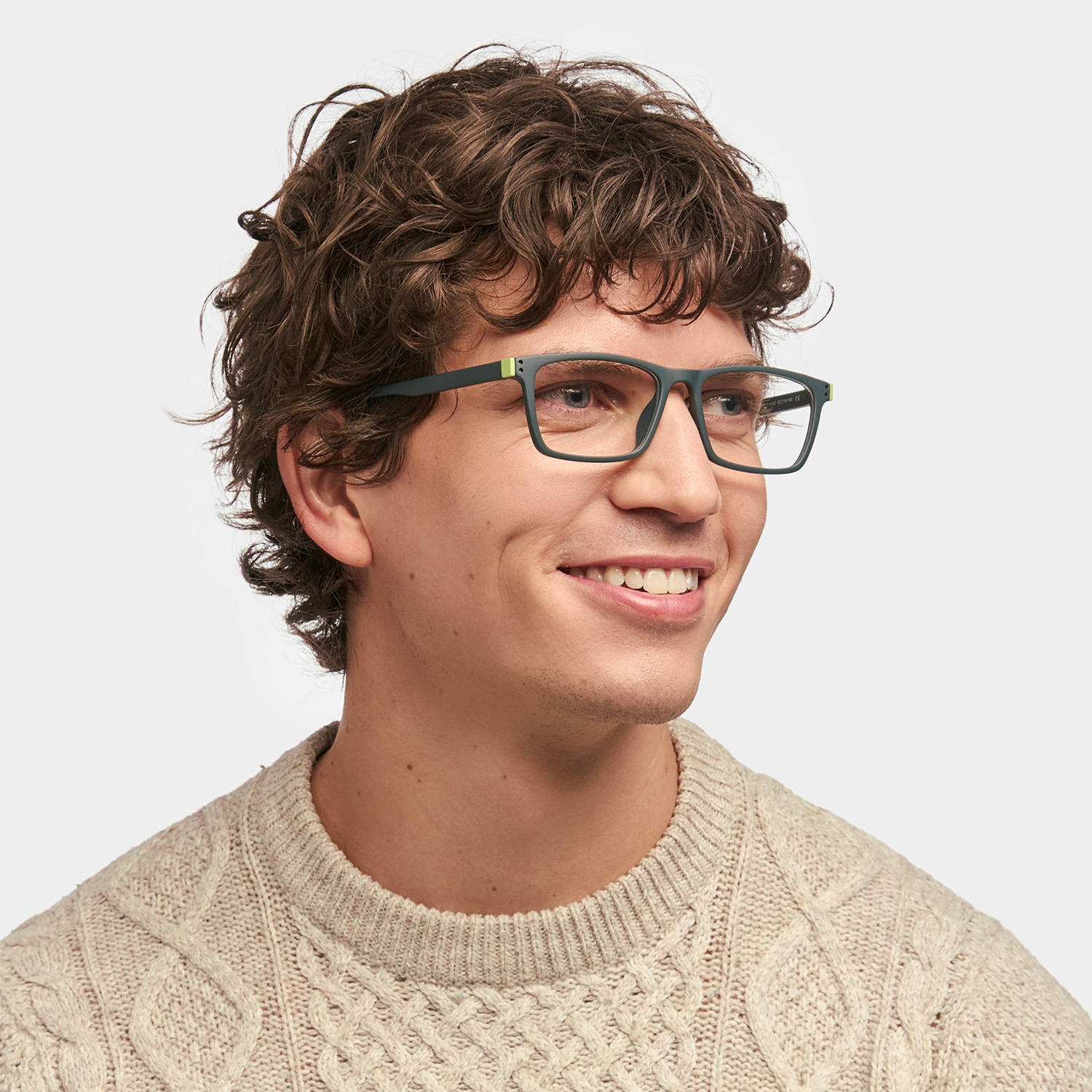 Cheche Rectangle Dark Green Glasses1