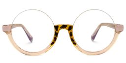 Cheril Round Beige Glasses0