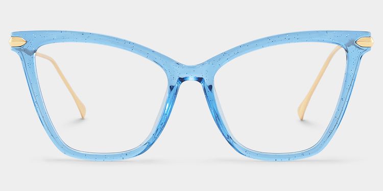 Hilary Butterfly Blue Glasses