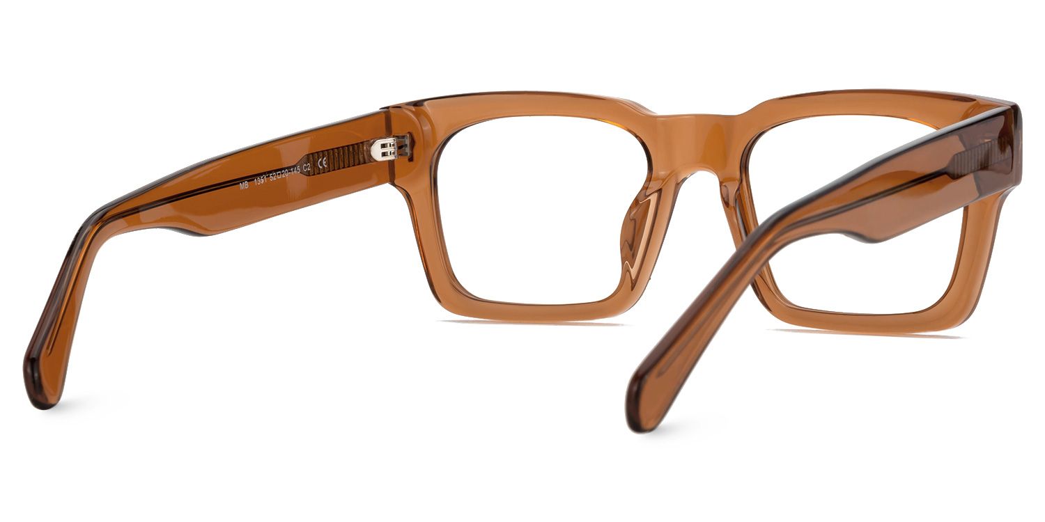 Rectangle Herman Brown Frames Designer Glasses3