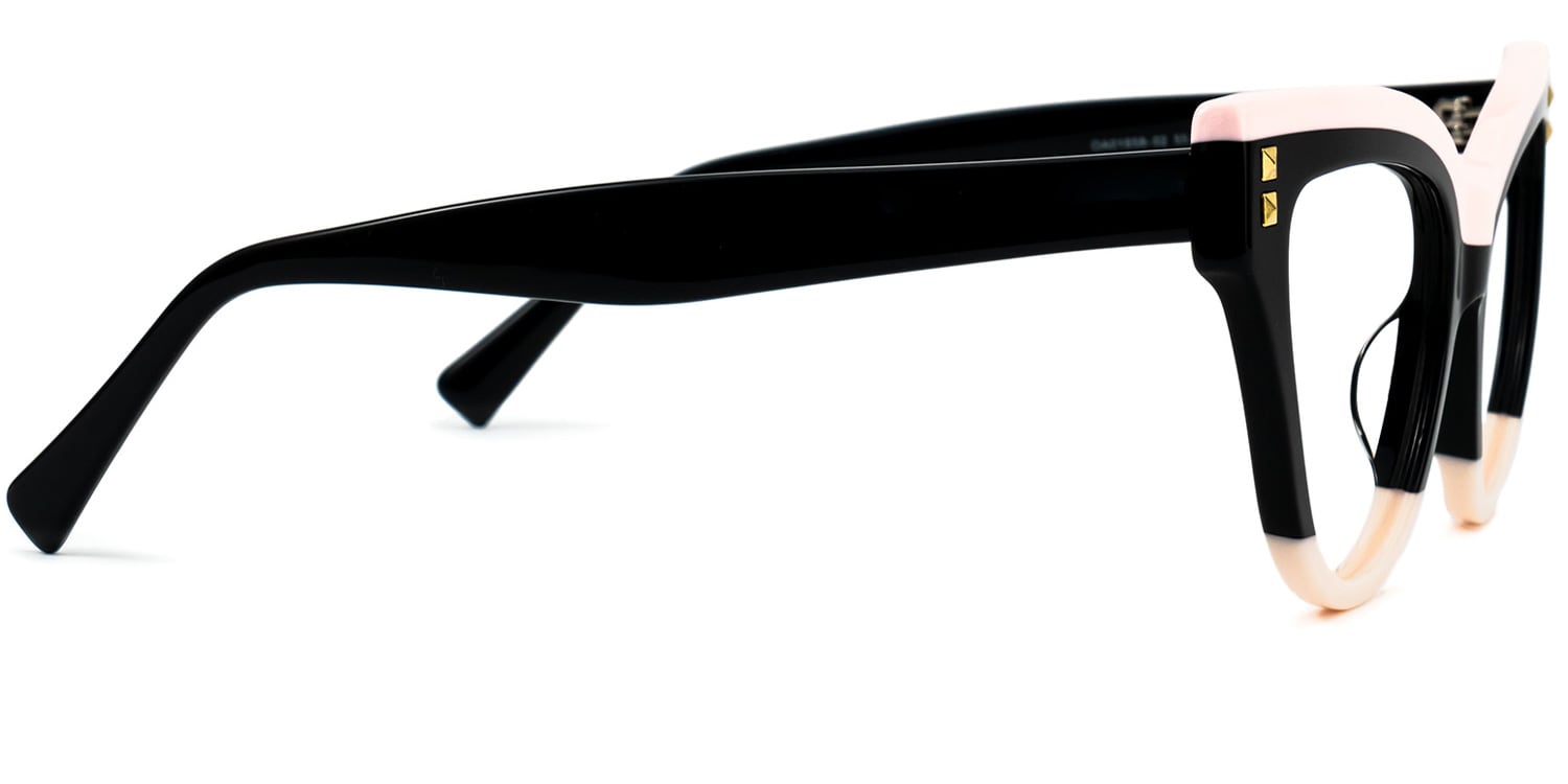 Cascata Cateye Black Glasses2