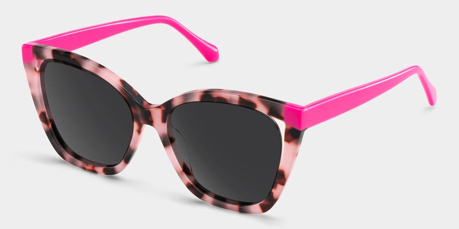 Kira Pink Tortoise Frame Glasses with Butterfly Frame Online | ZEELOOL2