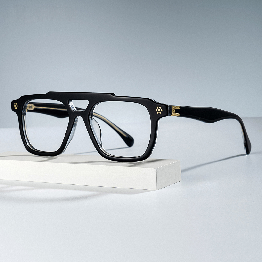 Mercurio Eyeglasses in Aviator Black Frame | ZEELOOL Canada0