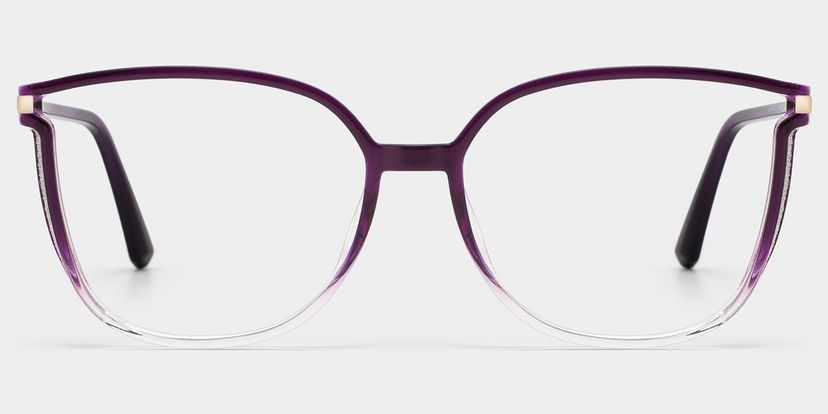 Rodz Square Purple Clear Glasses