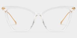 Hilary Butterfly Clear Glasses0