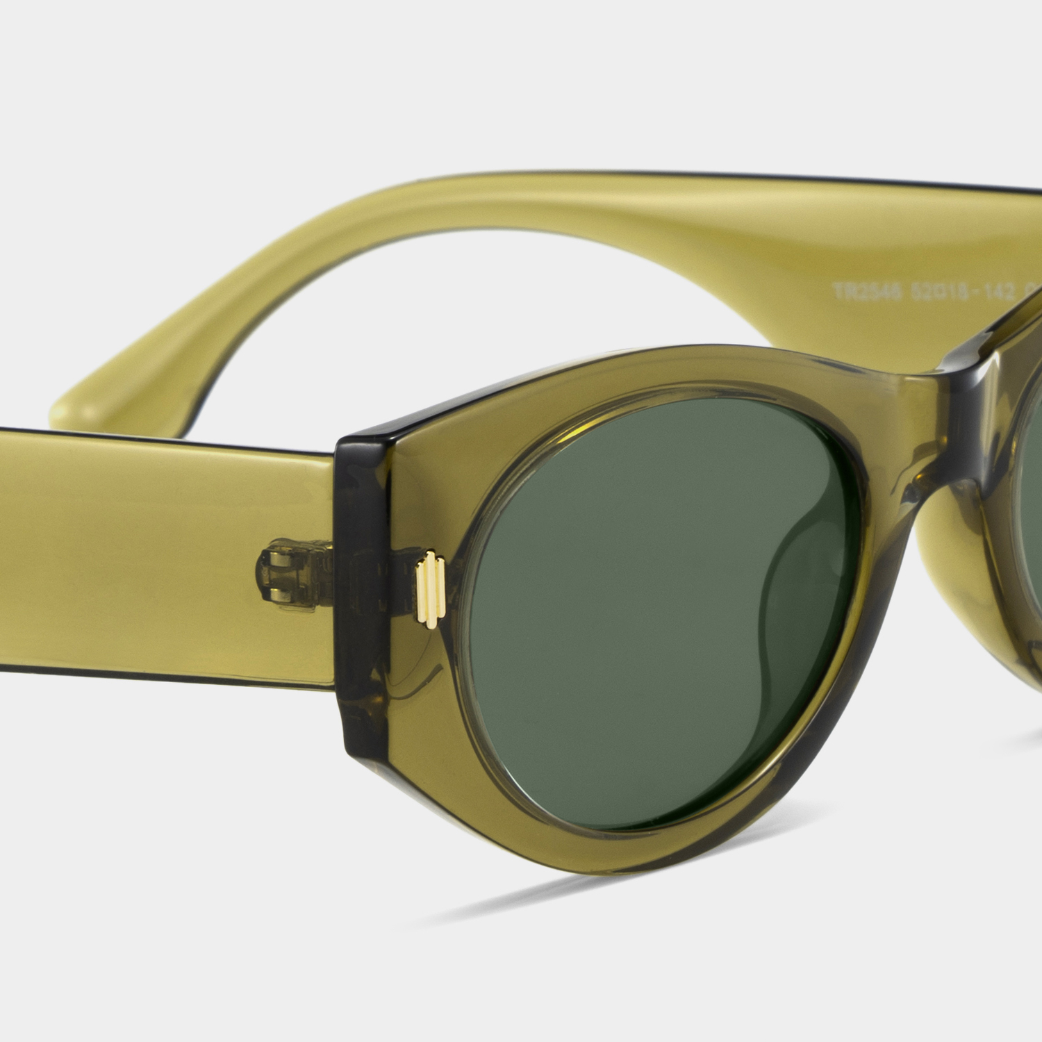 Reina green Frame Polarized Sunglasses with geometric Style Online | ZEELOOL Canada4