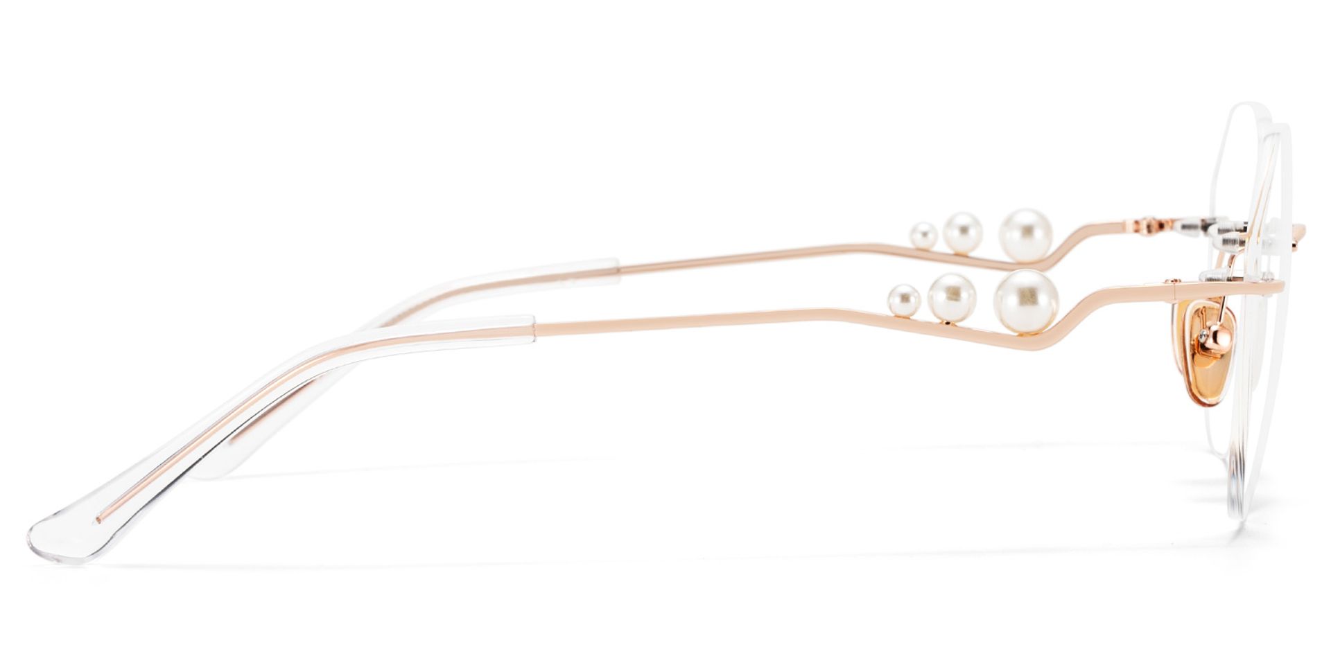 Wyatt Eyeglasses in Geometric Rose Gold Frame | ZEELOOL Canada5