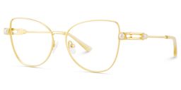Gaga Cat eye Gold Glasses4