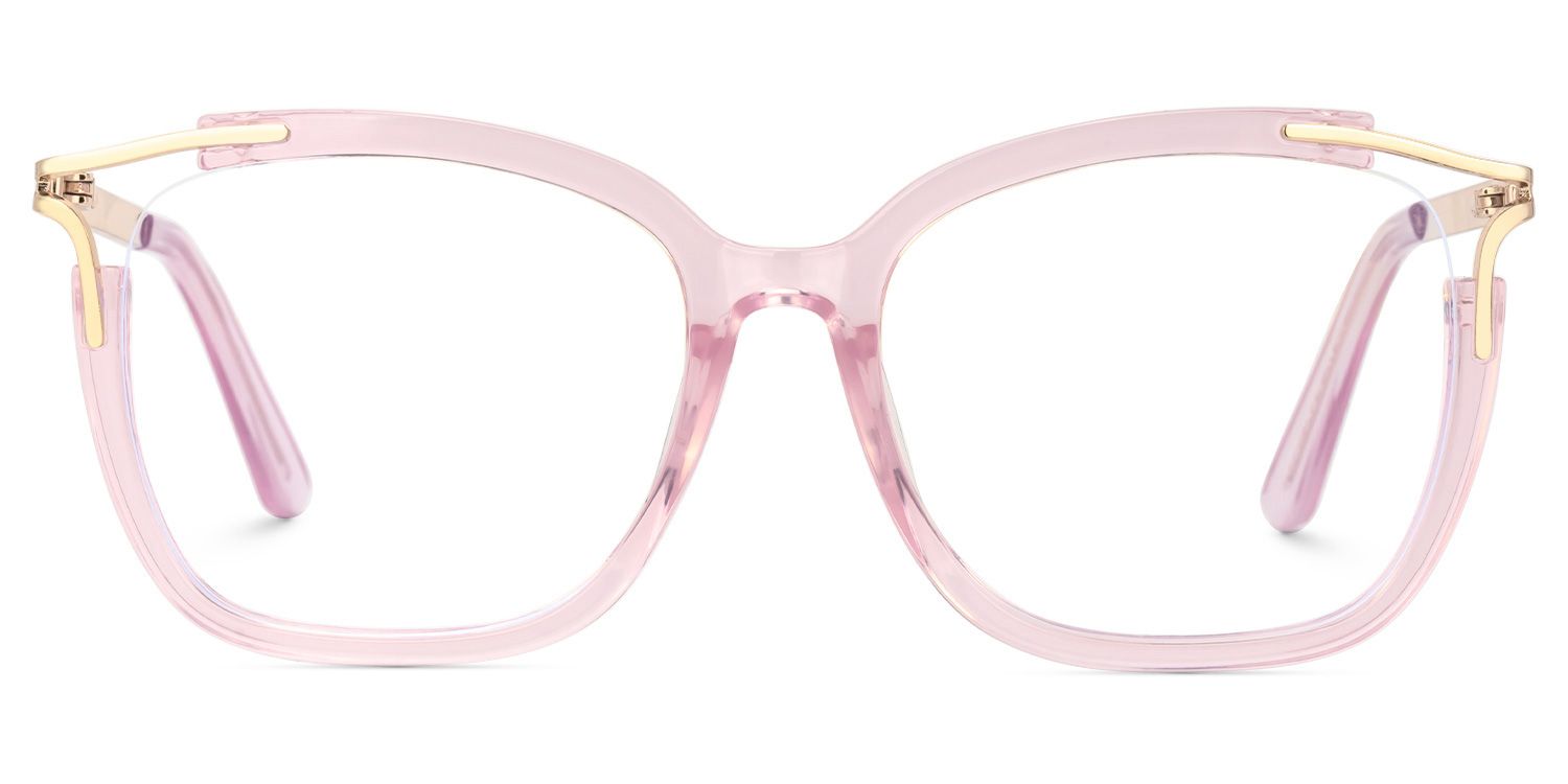 Spring hinges Sidibe Eyeglasses, Sidibe Pink Glasses -Zeelool0