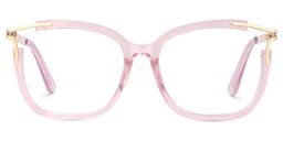 Sidibe Square Pink Glasses0