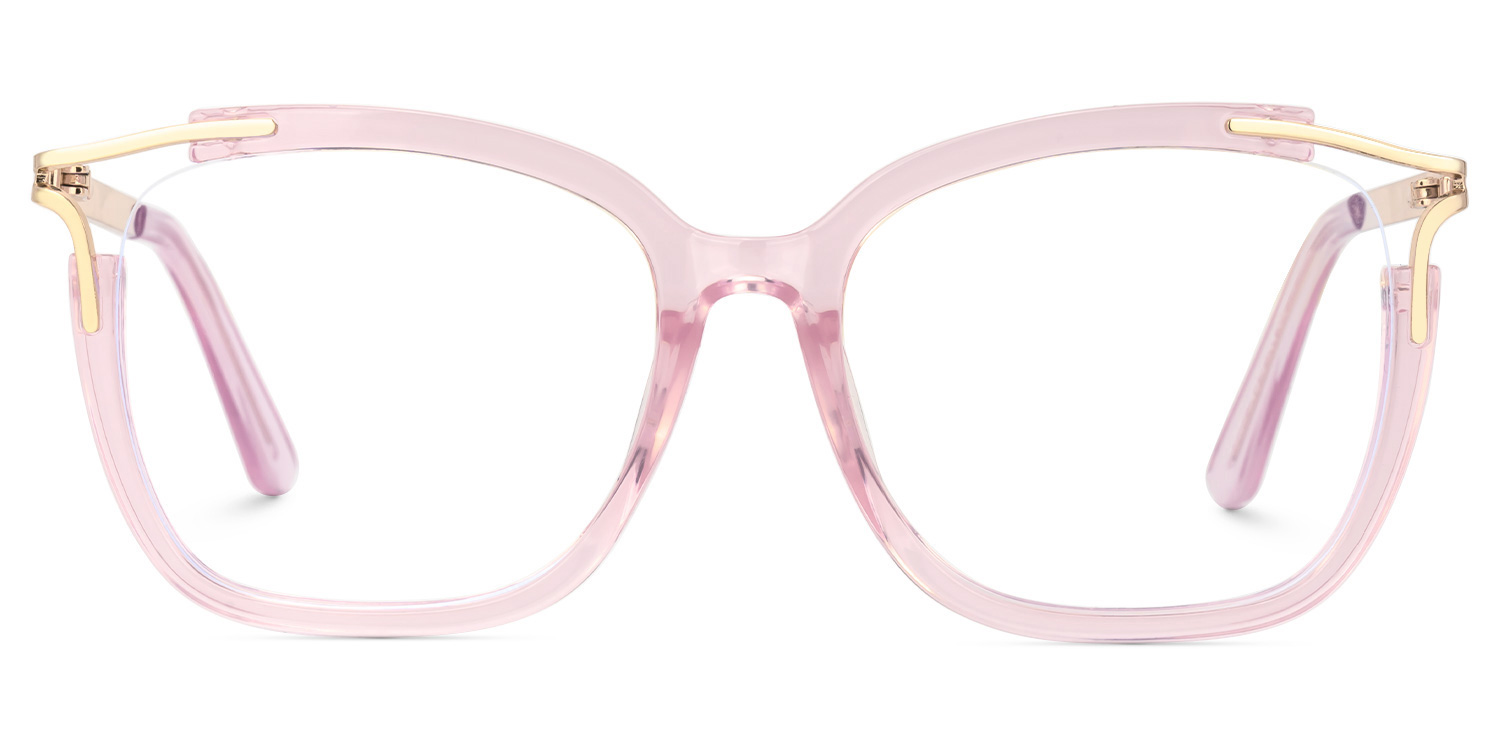Sidibe Square Pink Glasses