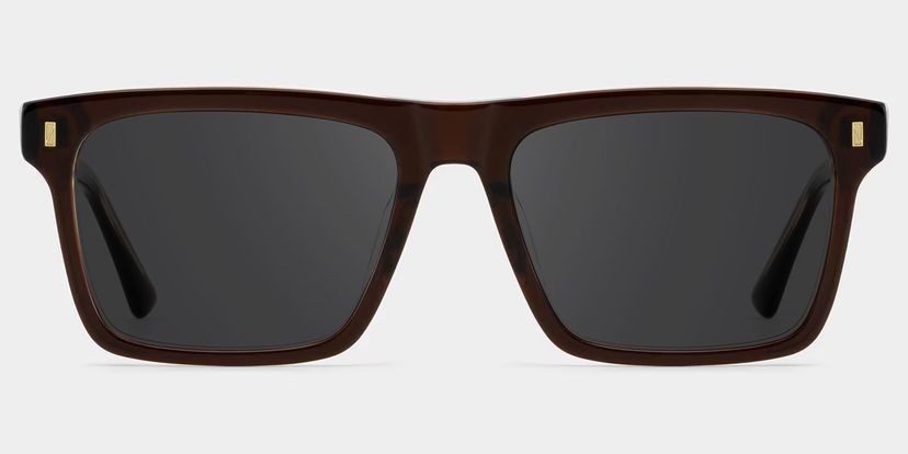 Henry Brown Rectangle Sunglasses