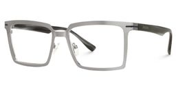 Sharma Rectangle Silver Glasses1