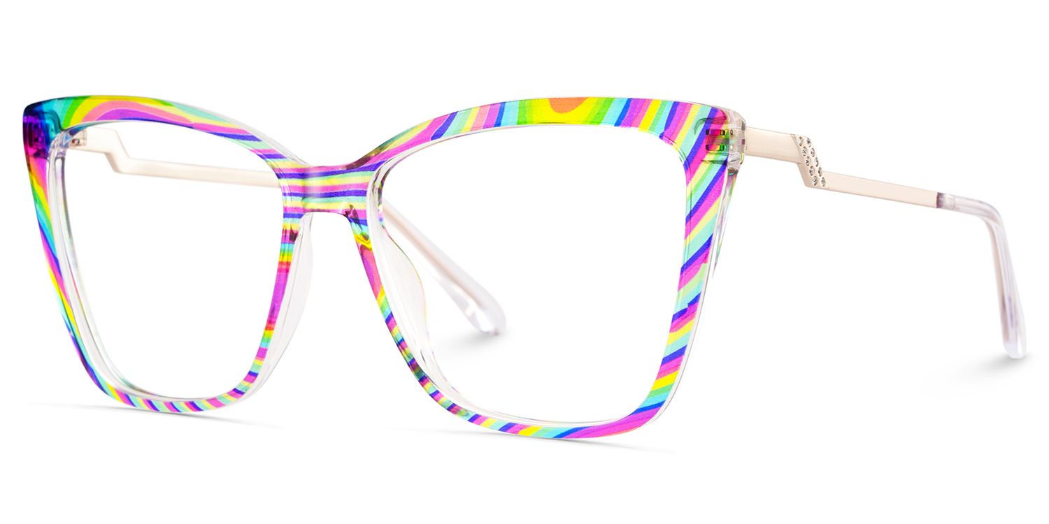 Awilda Cateye Multicolor Eyeglasses3