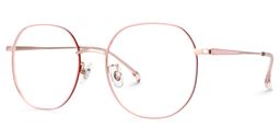 Qusay Round Pink Glasses1