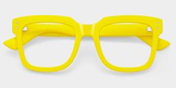 Liizbeett Square Yellow Glasses3