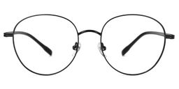 Celena Round Black Glasses0
