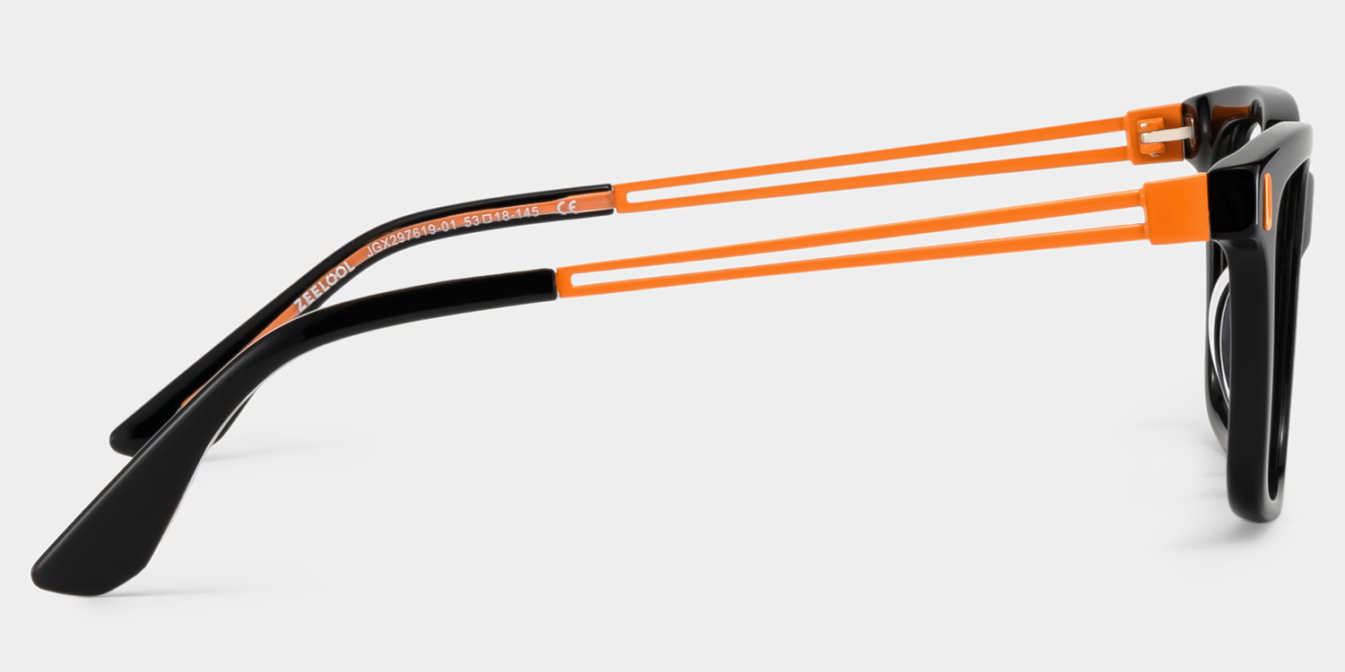 Axel Black Frame Glasses with Rectangle Frame Online | ZEELOOL Canada5