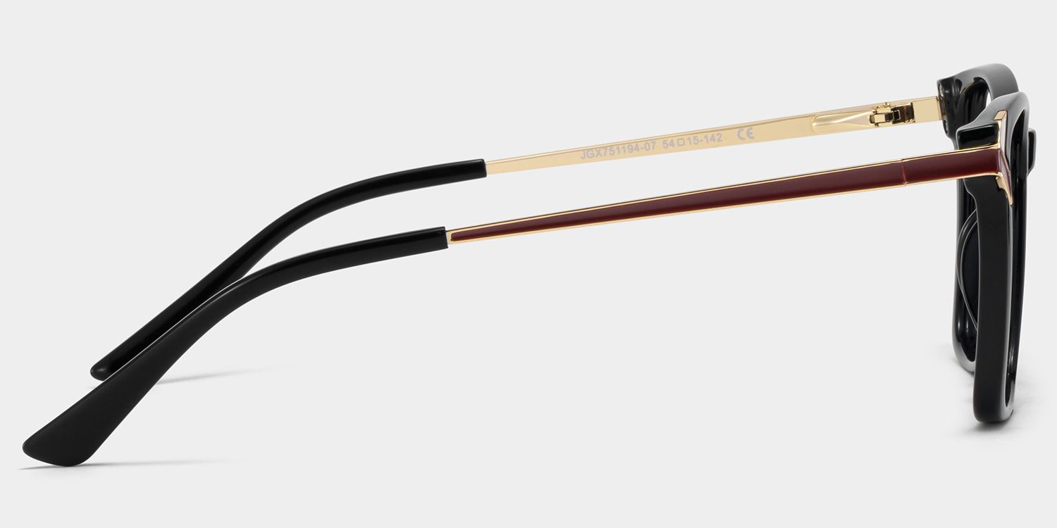 Mia thin black square frame glasses Online | ZEELOOL4