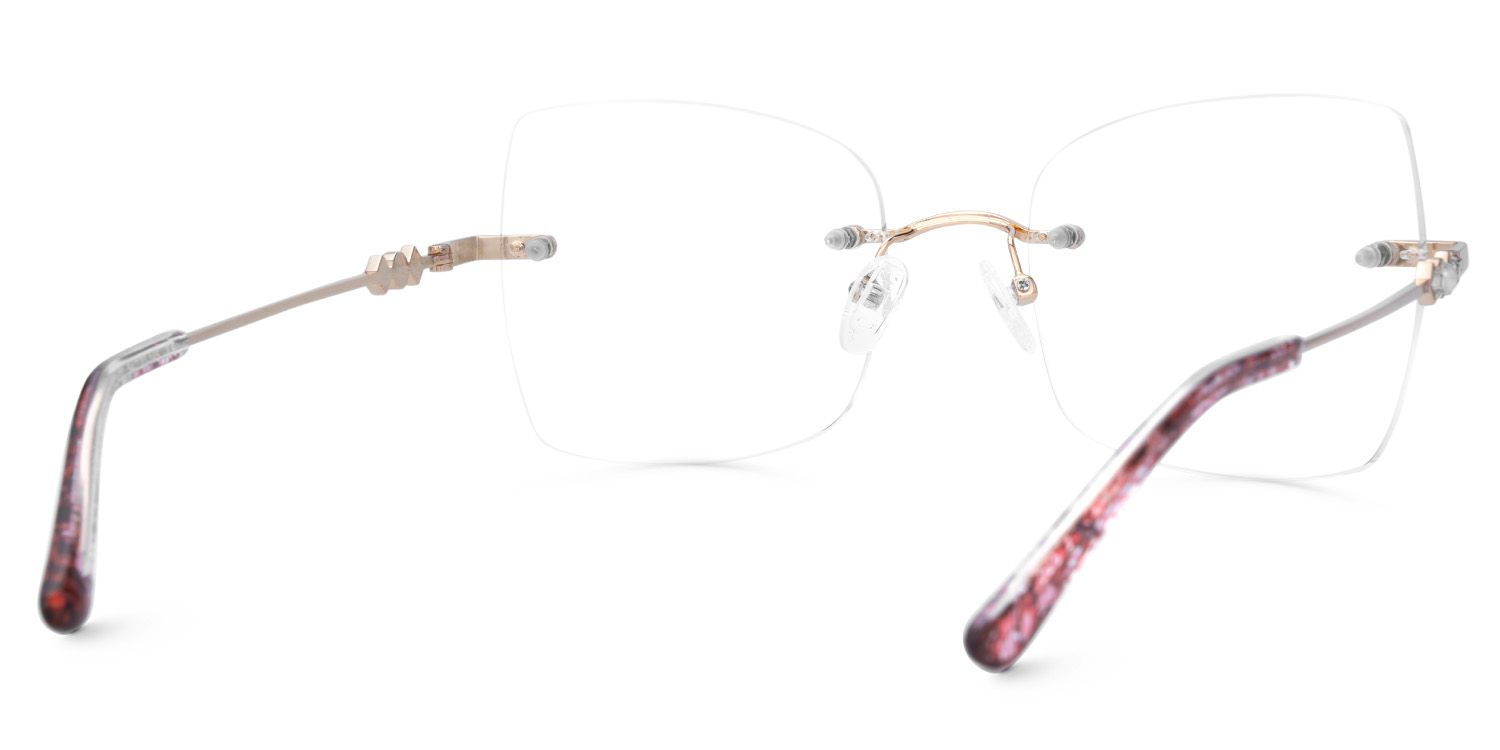 Tierney Designer Butterfly Glasses in Rimless  | ZEELOOL Canada4