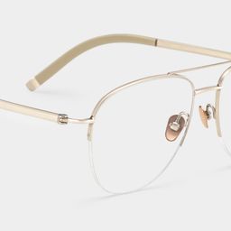Grayson Light Gold Aviator Glasses4